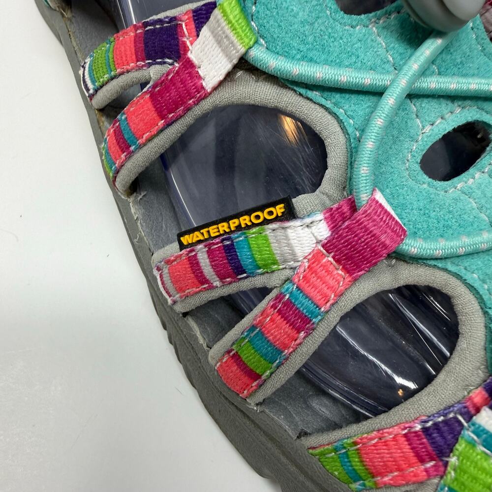 Keen Whisper Raya Fusion Strap Sandals Women's 6 Teal Pink Hiking Summer - Picture 10 of 12